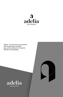 上海品牌设计公司分享 Adelia美发护发产品品牌LOGO设计VI设计